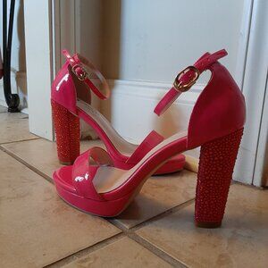 Fuschia Diverse Style Custom Sweetie Heels Size 8